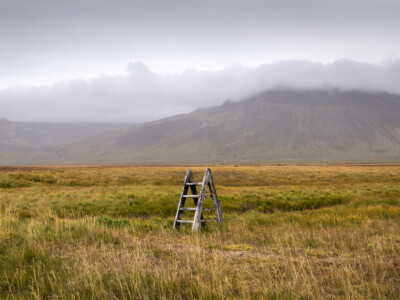 Stairway to nowhere. 2022 Iceland