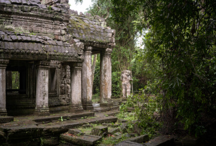 Statue in the jungle. 2023 Cambodia